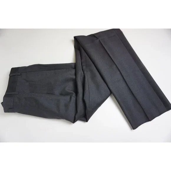 Incotex Charcoal Gray 100% Wool Dress Pants Sz 50 NEW